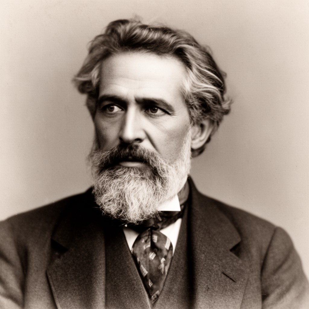 AI-generated illustration of Sholem Aleichem