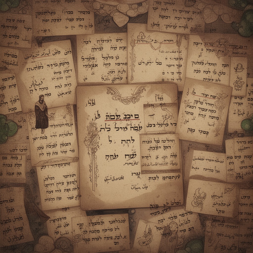 AI-generated illustration of Judeo-Persian