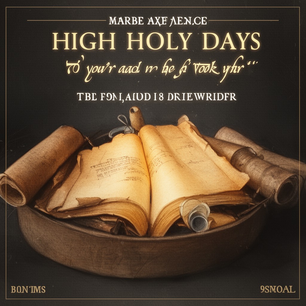 AI-generated illustration of High Holy Days
