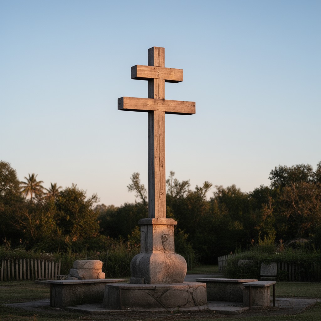 AI-generated illustration of Christian cross