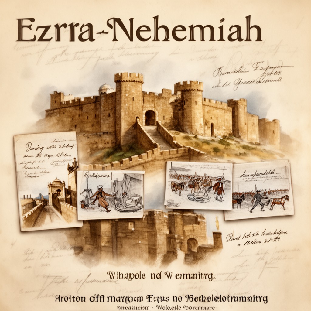 AI-generated illustration of Ezra–Nehemiah