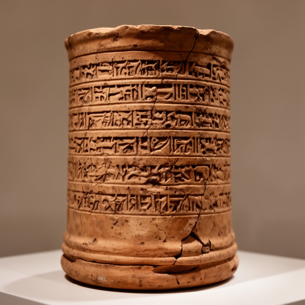 AI-generated illustration of Cyrus Cylinder