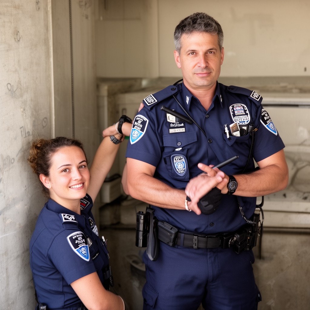 AI-generated illustration of Israel Police