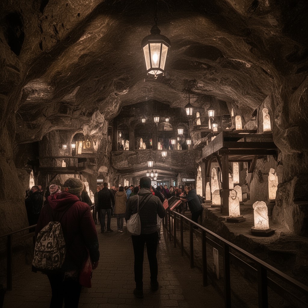 AI-generated illustration of Wieliczka