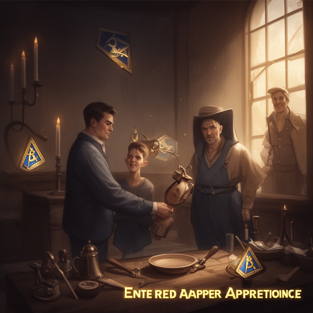 AI-generated illustration of Entered Apprentice