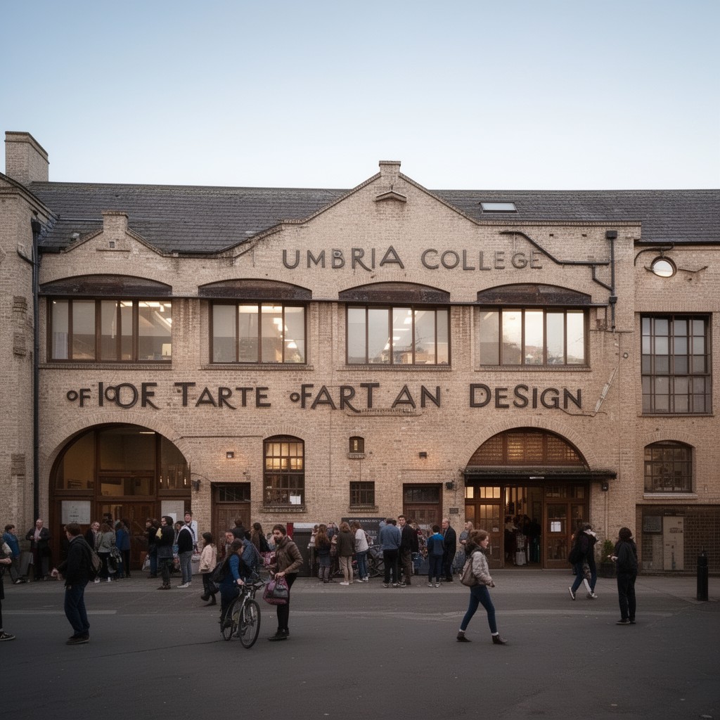 AI-generated illustration of Cumbria College of Art and Design