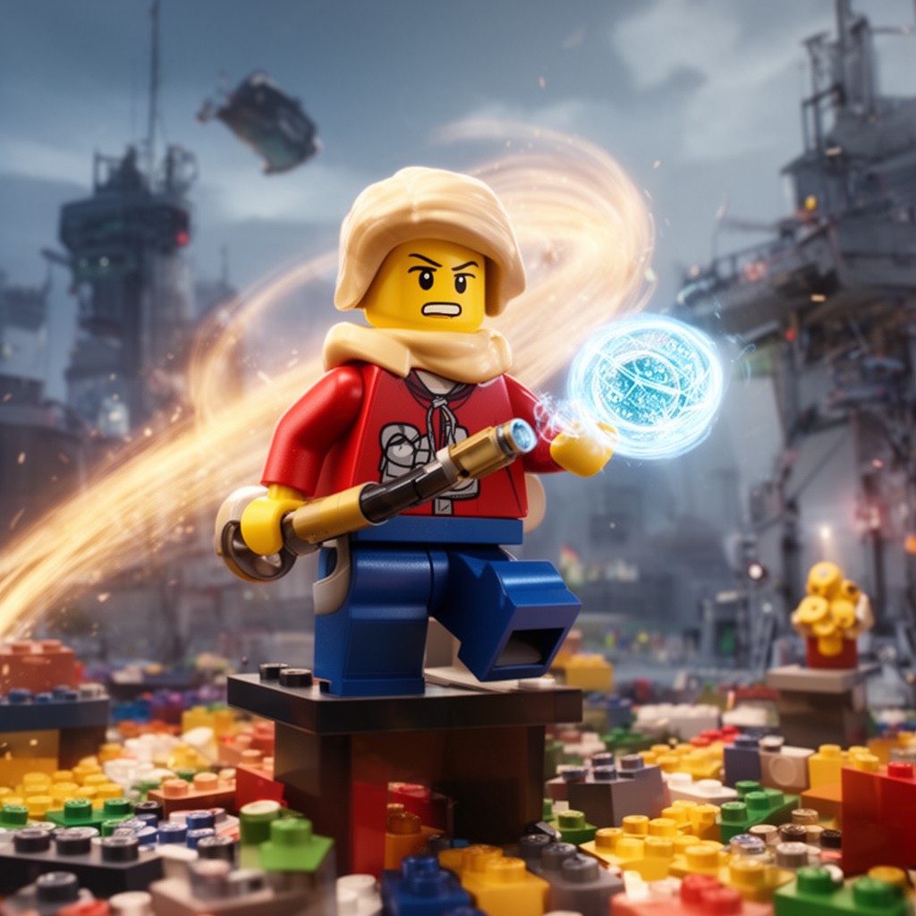 AI-generated illustration of The Lego Movie