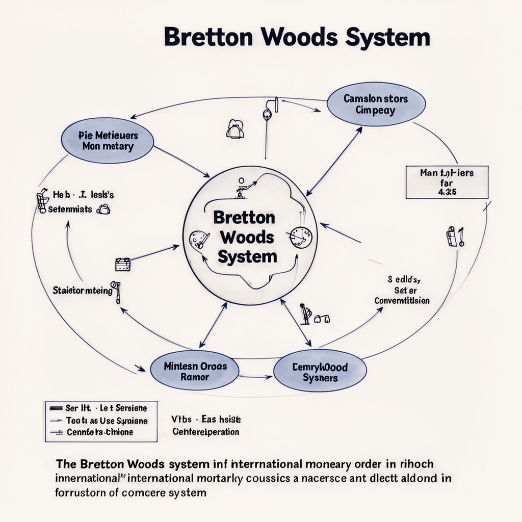 AI-generated illustration of Bretton Woods system