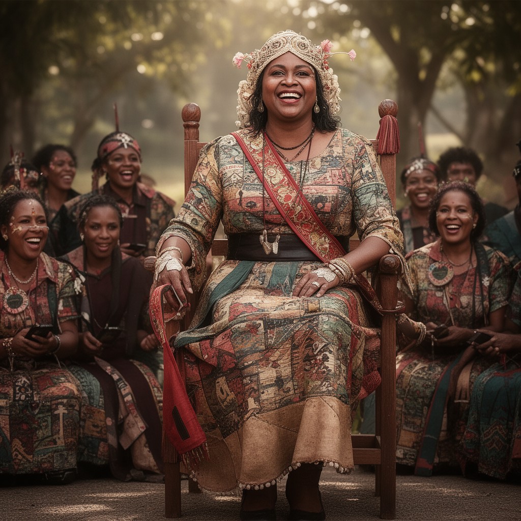 AI-generated illustration of Queen of Papua New Guinea