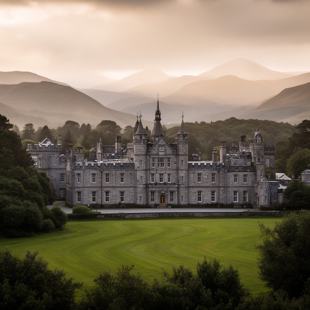 AI-generated illustration of Balmoral Castle