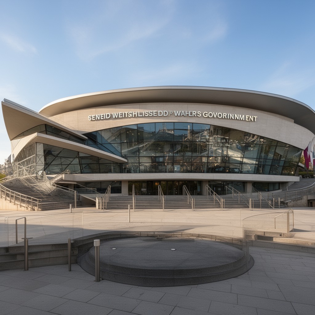 AI-generated illustration of Senedd