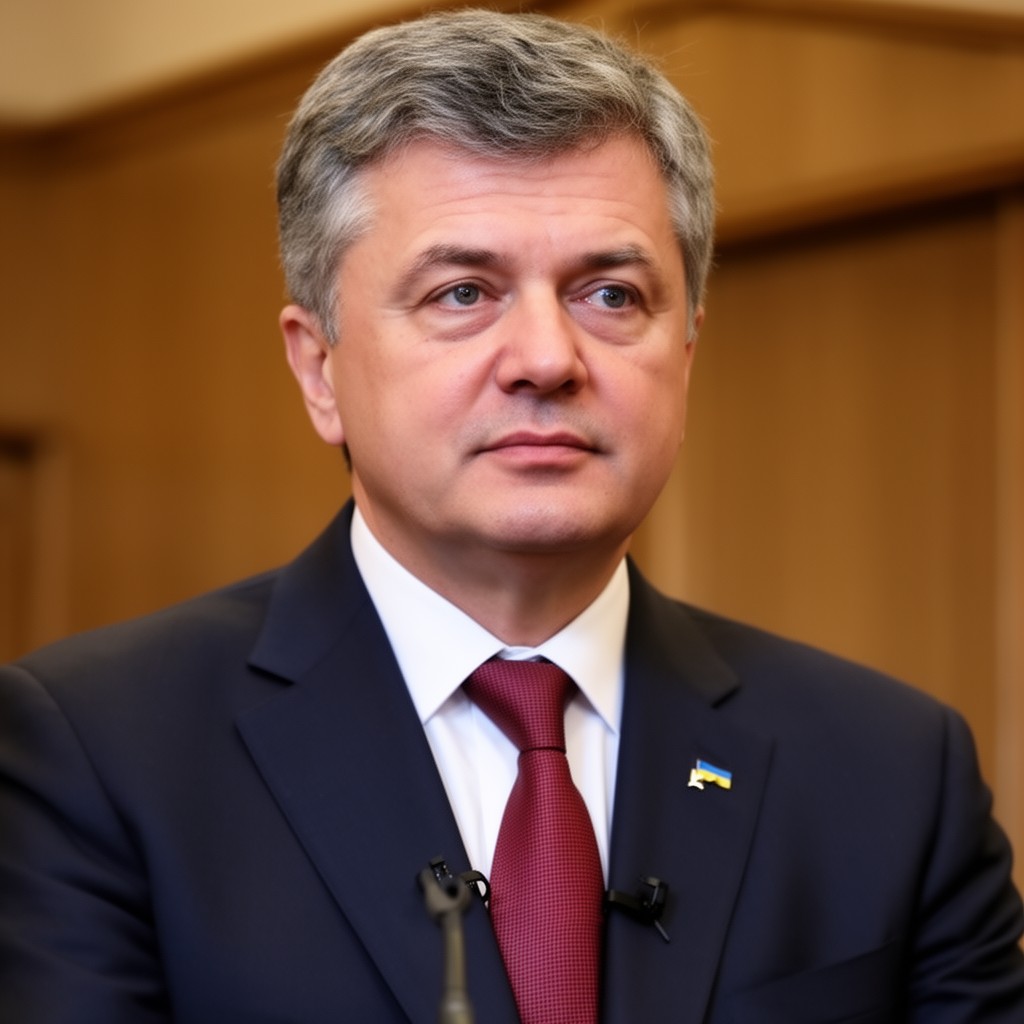 AI-generated illustration of Petro Poroshenko