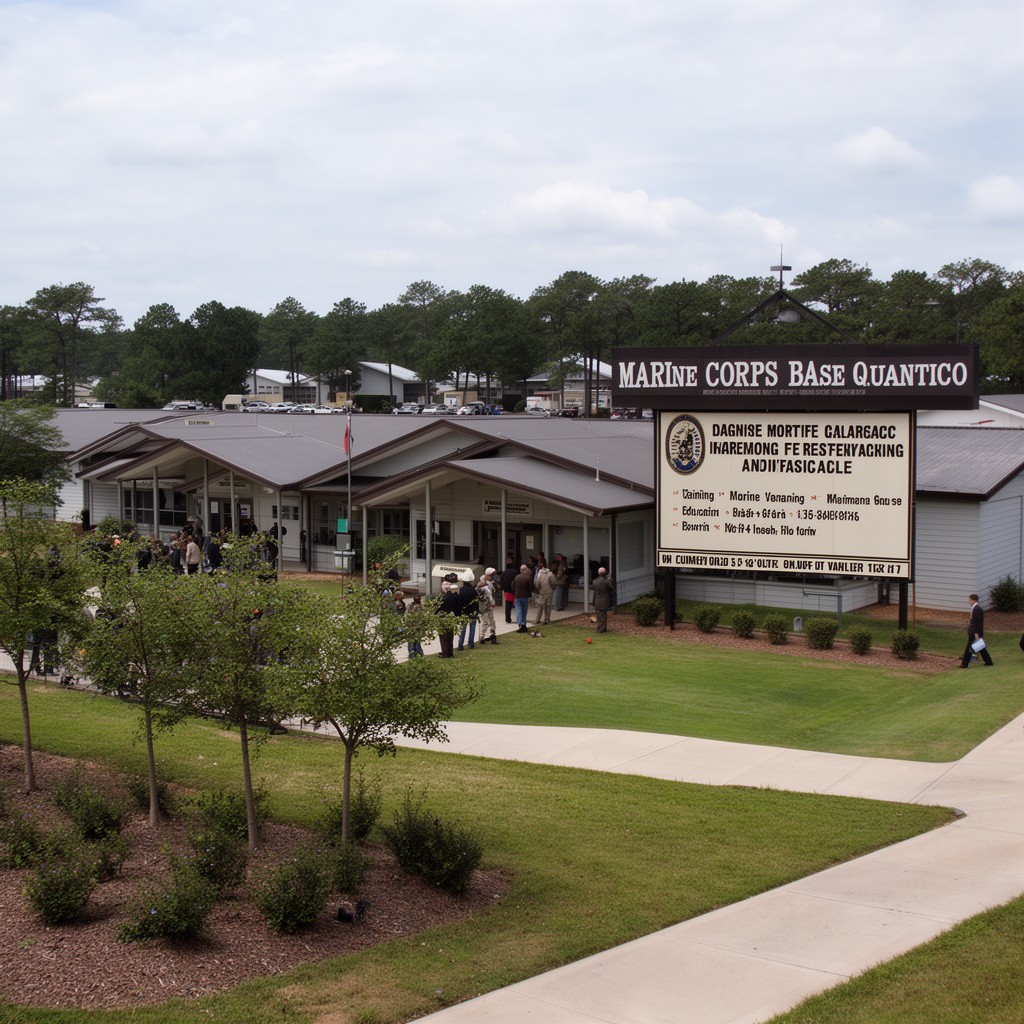 AI-generated illustration of Marine Corps Base Quantico