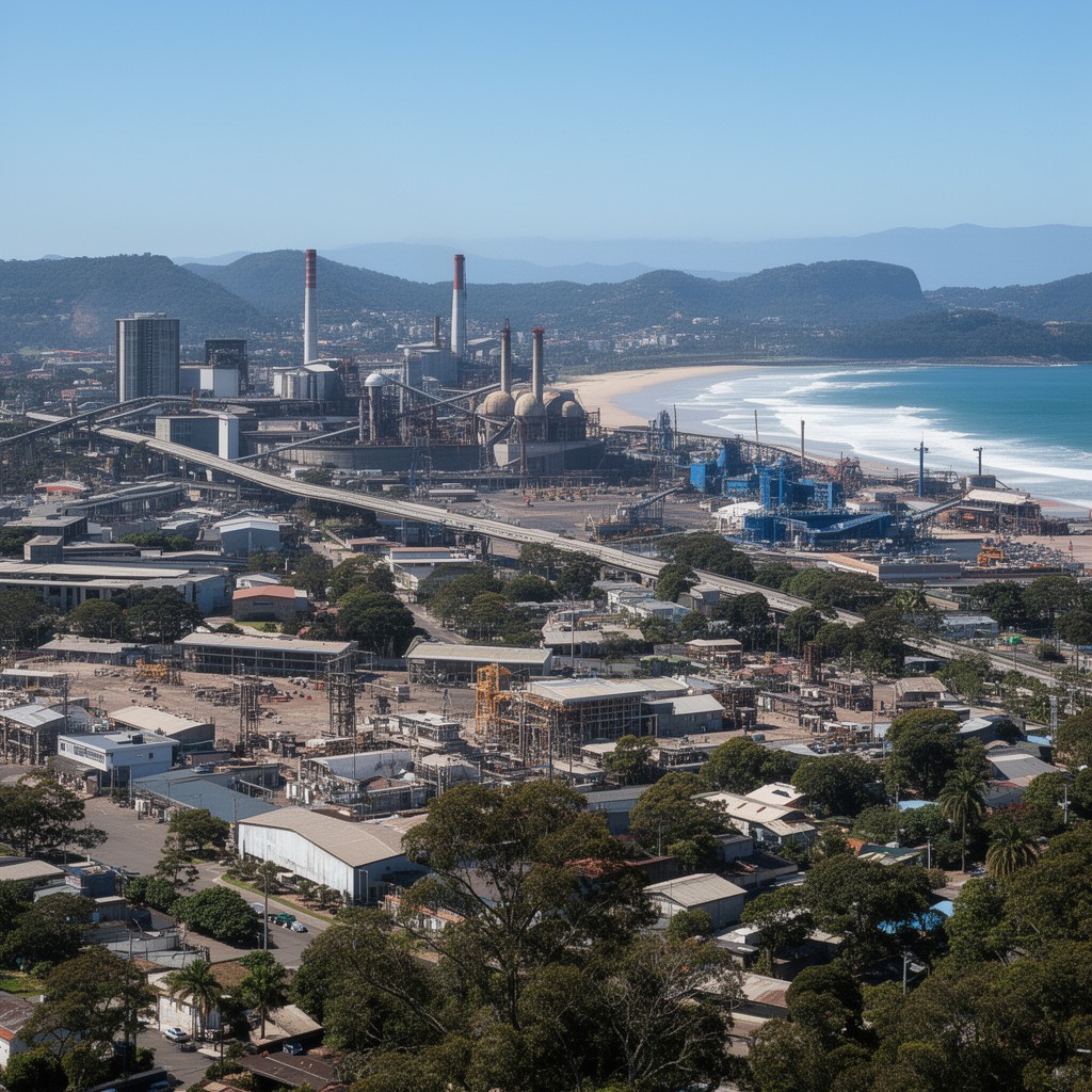 AI-generated illustration of Wollongong