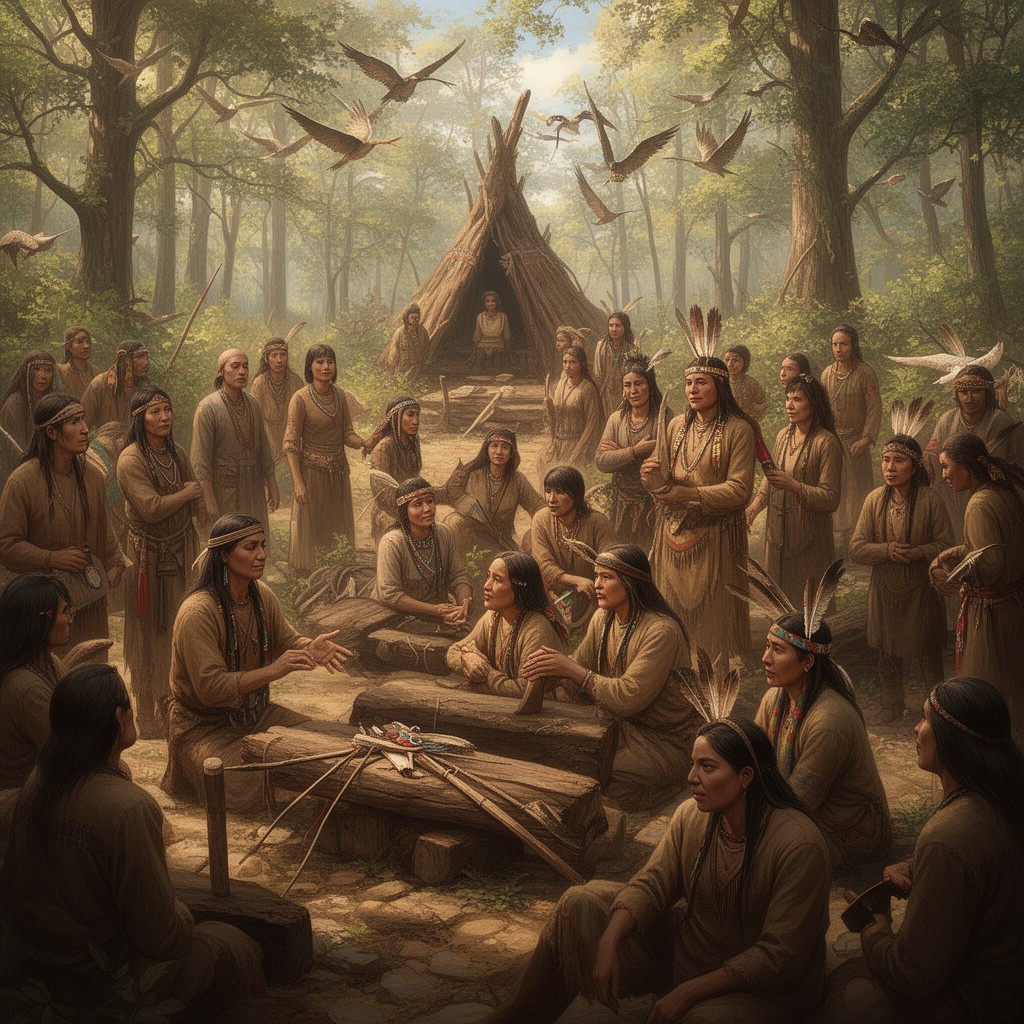 AI-generated illustration of Lenape
