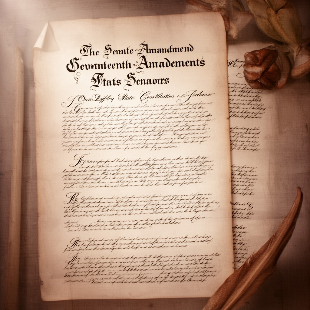 AI-generated illustration of Seventeenth Amendment to the United States Constitution