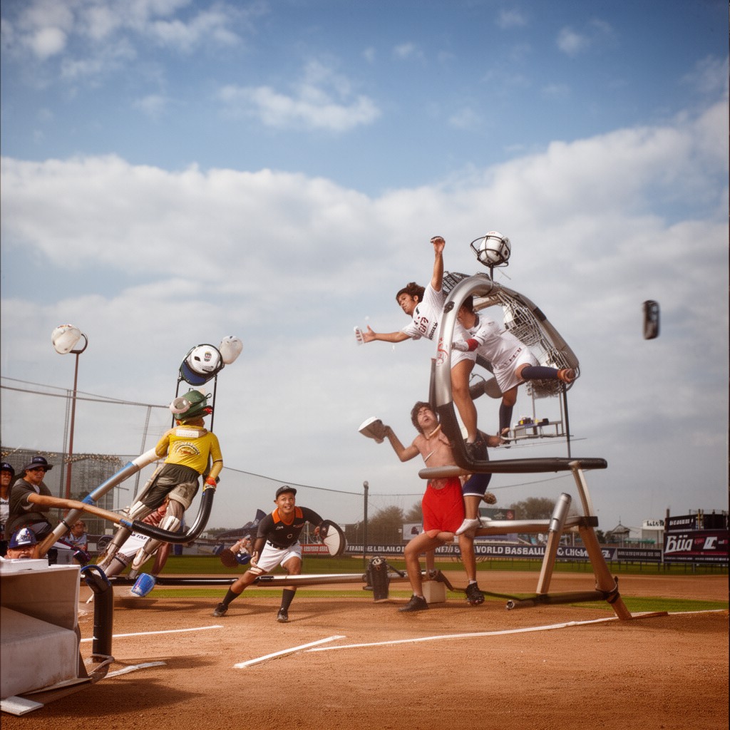 AI-generated illustration of World Baseball Classic