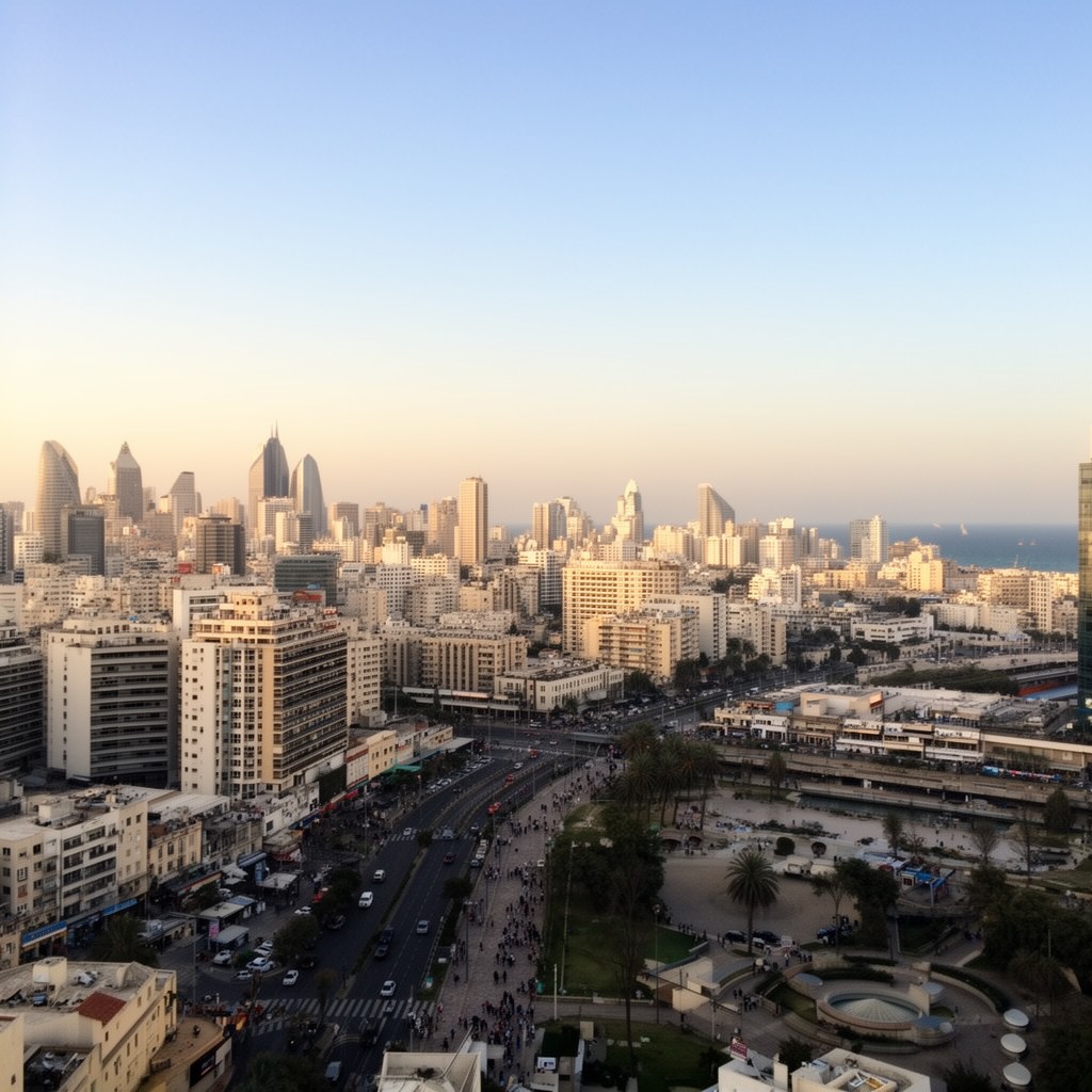 AI-generated illustration of Tel Aviv
