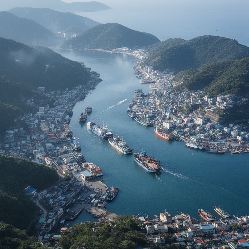 AI-generated illustration of Korea Strait