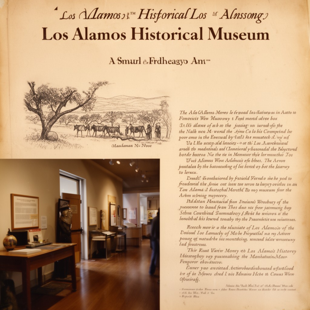 AI-generated illustration of Los Alamos Historical Museum