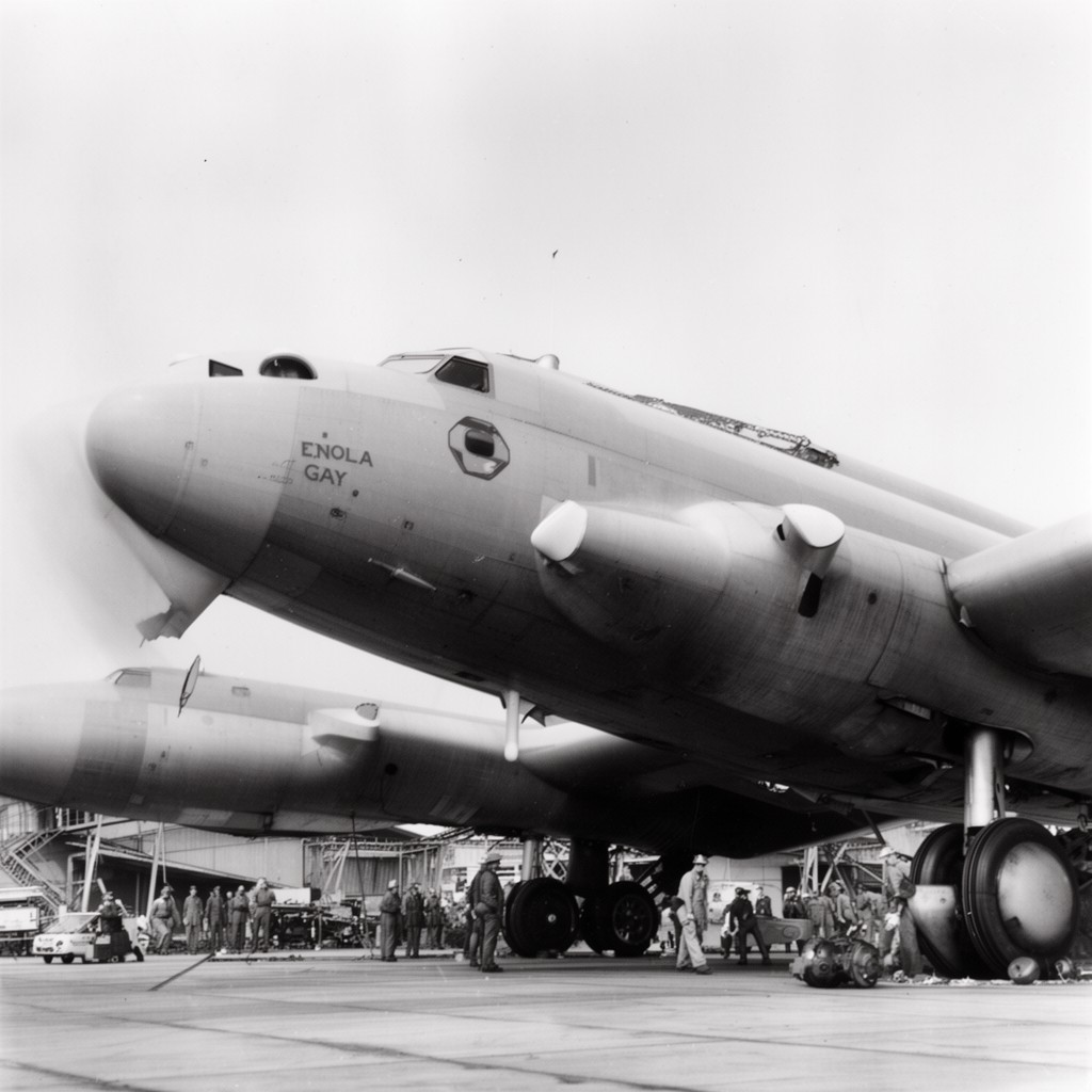 AI-generated illustration of Enola Gay
