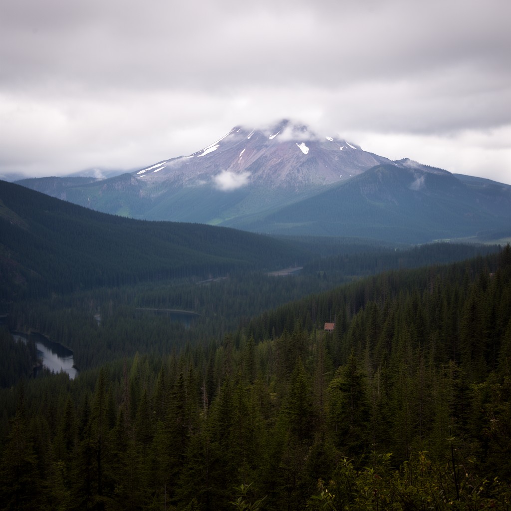 AI-generated illustration of Skamania County, Washington
