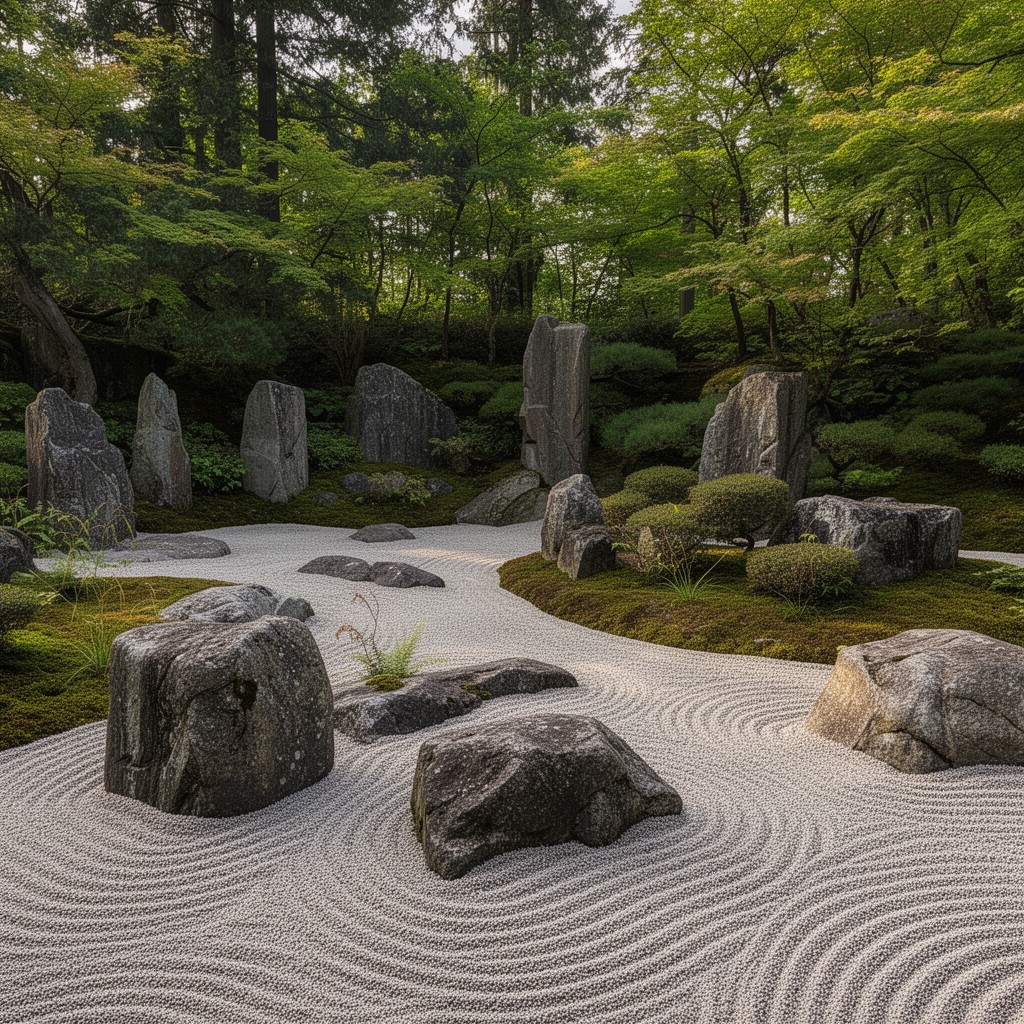 AI-generated illustration of Sand and Stone Garden