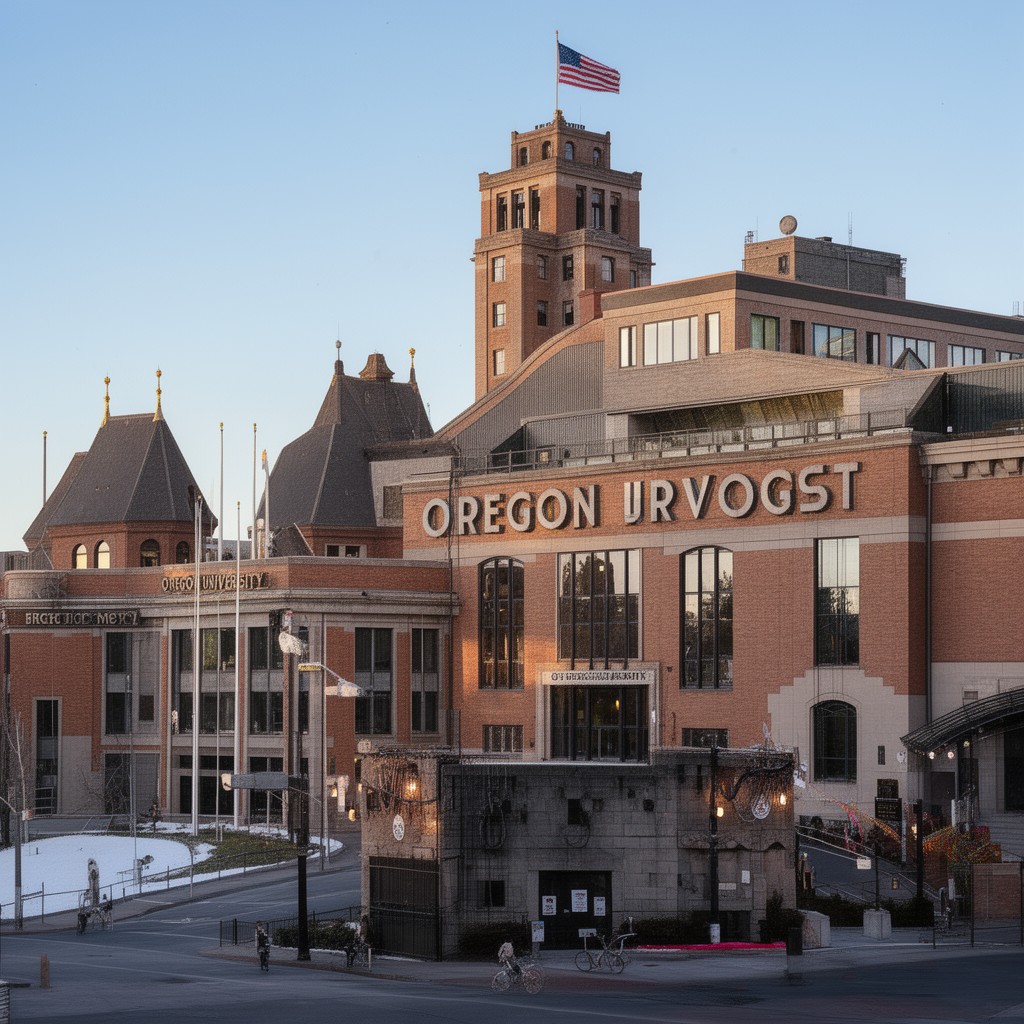 AI-generated illustration of Oregon public universities