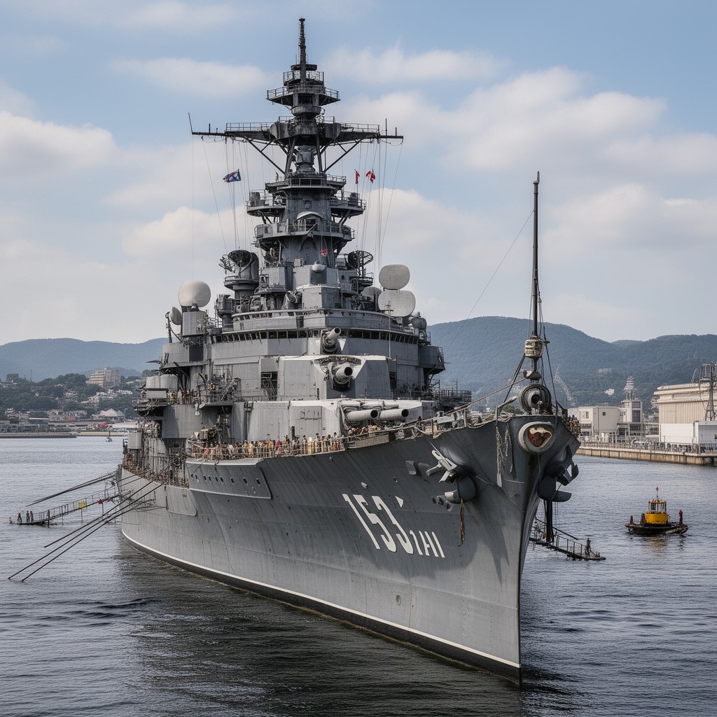 AI-generated illustration of USS Missouri