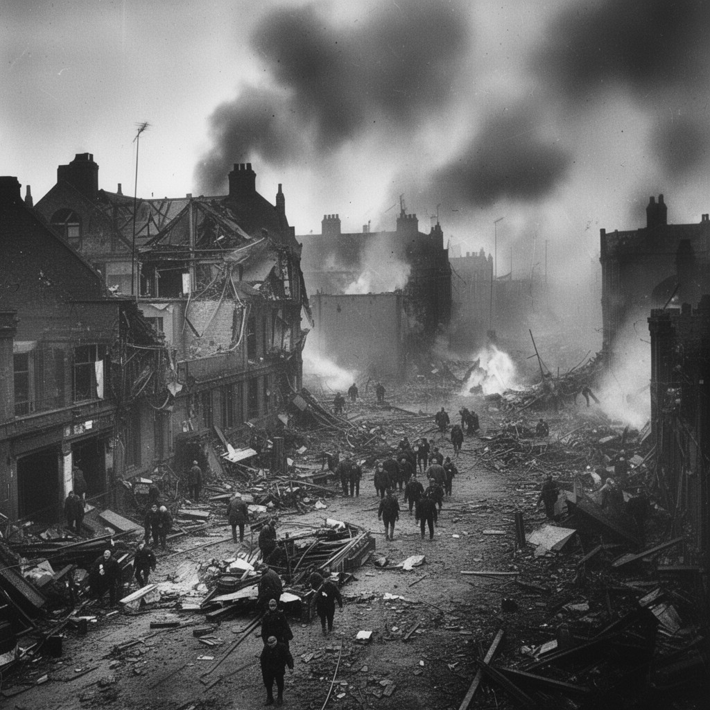 AI-generated illustration of The Blitz