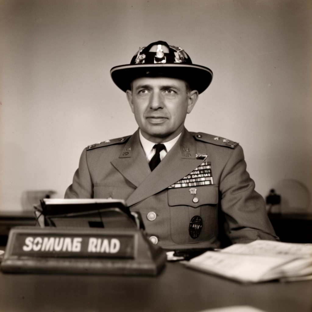AI-generated illustration of Raymond A. Spruance