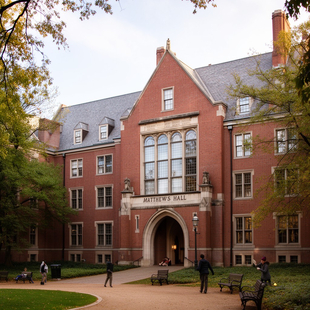 AI-generated illustration of Matthews Hall