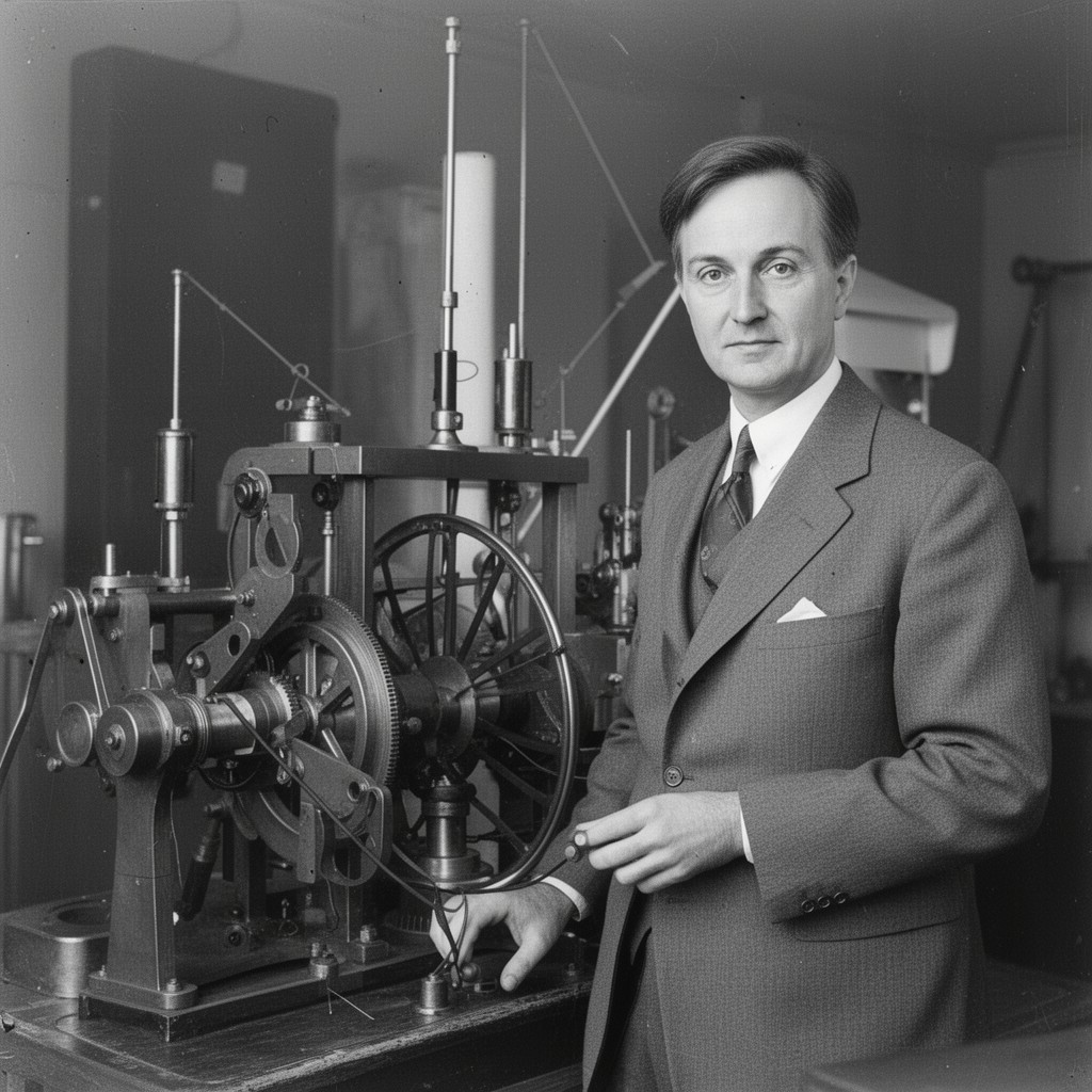 AI-generated illustration of Ernst Alexanderson