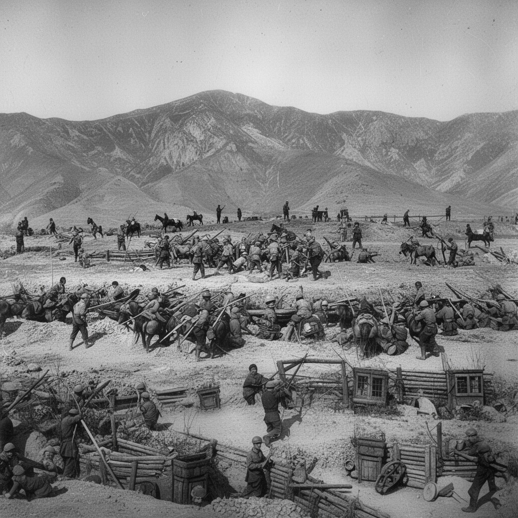 AI-generated illustration of Operation Blue