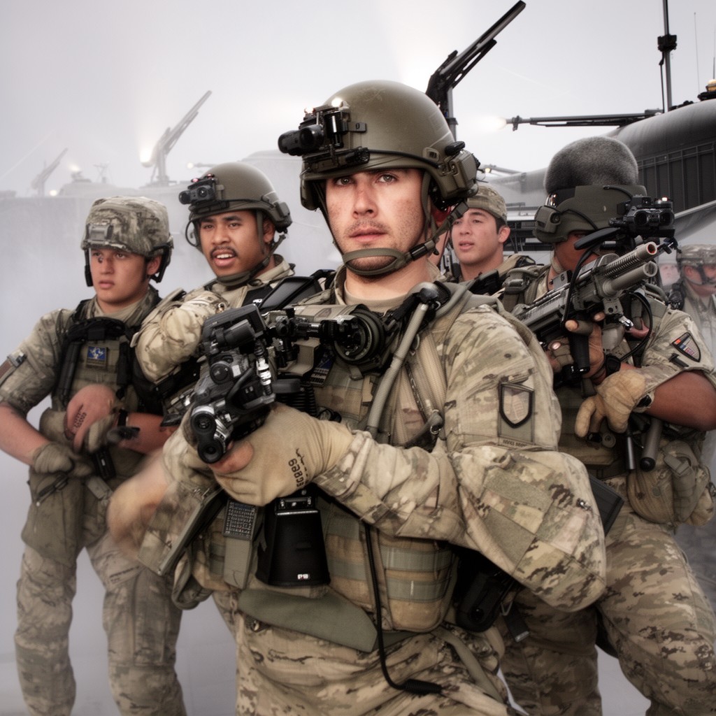 AI-generated illustration of Army National Guard