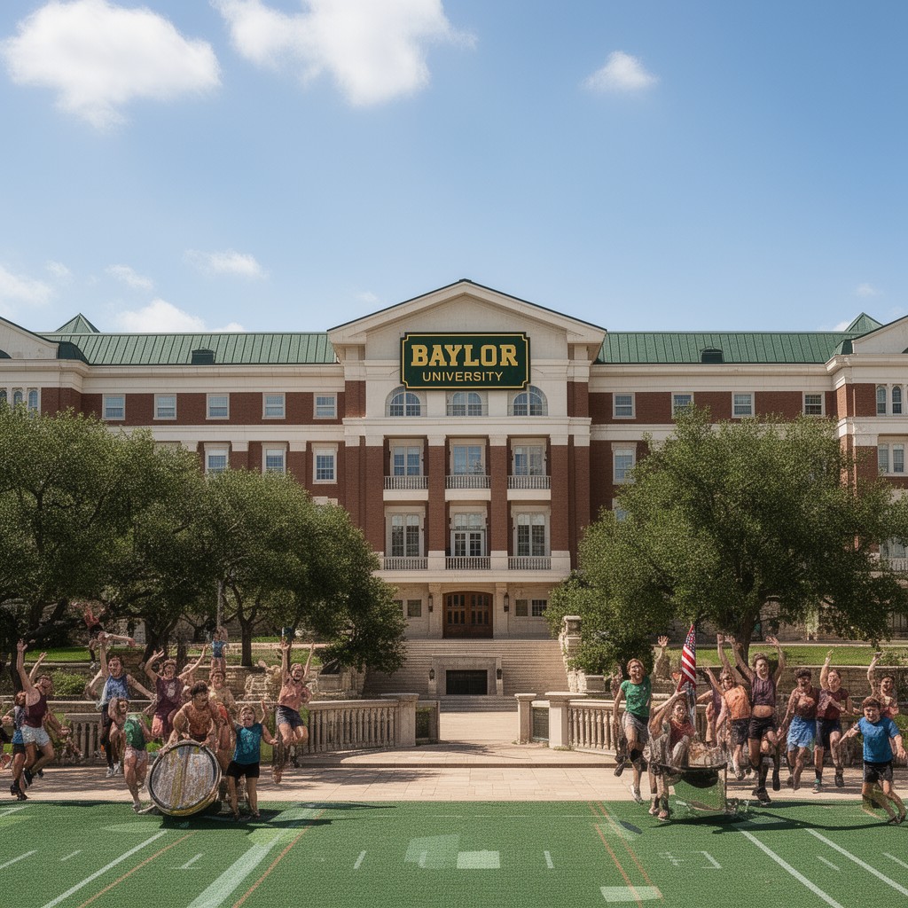 AI-generated illustration of Baylor University
