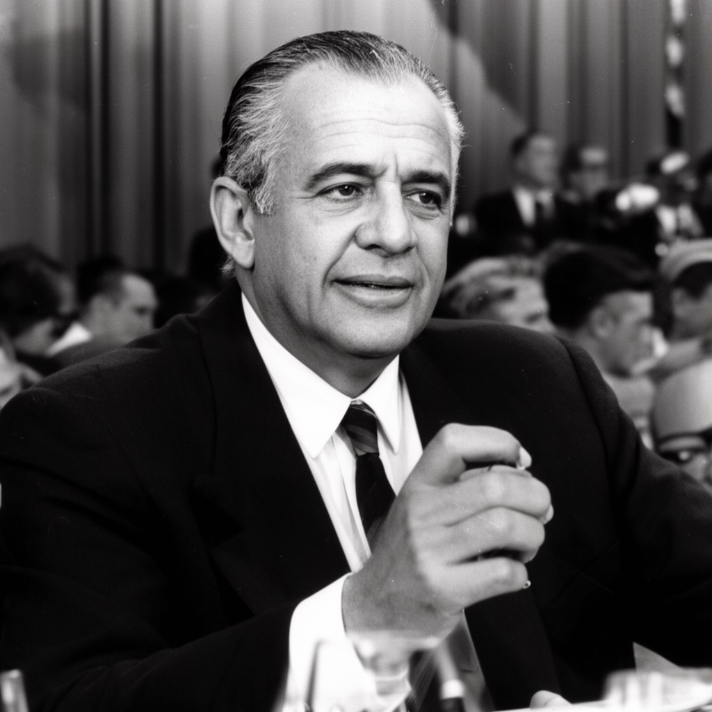AI-generated illustration of Lyndon B. Johnson