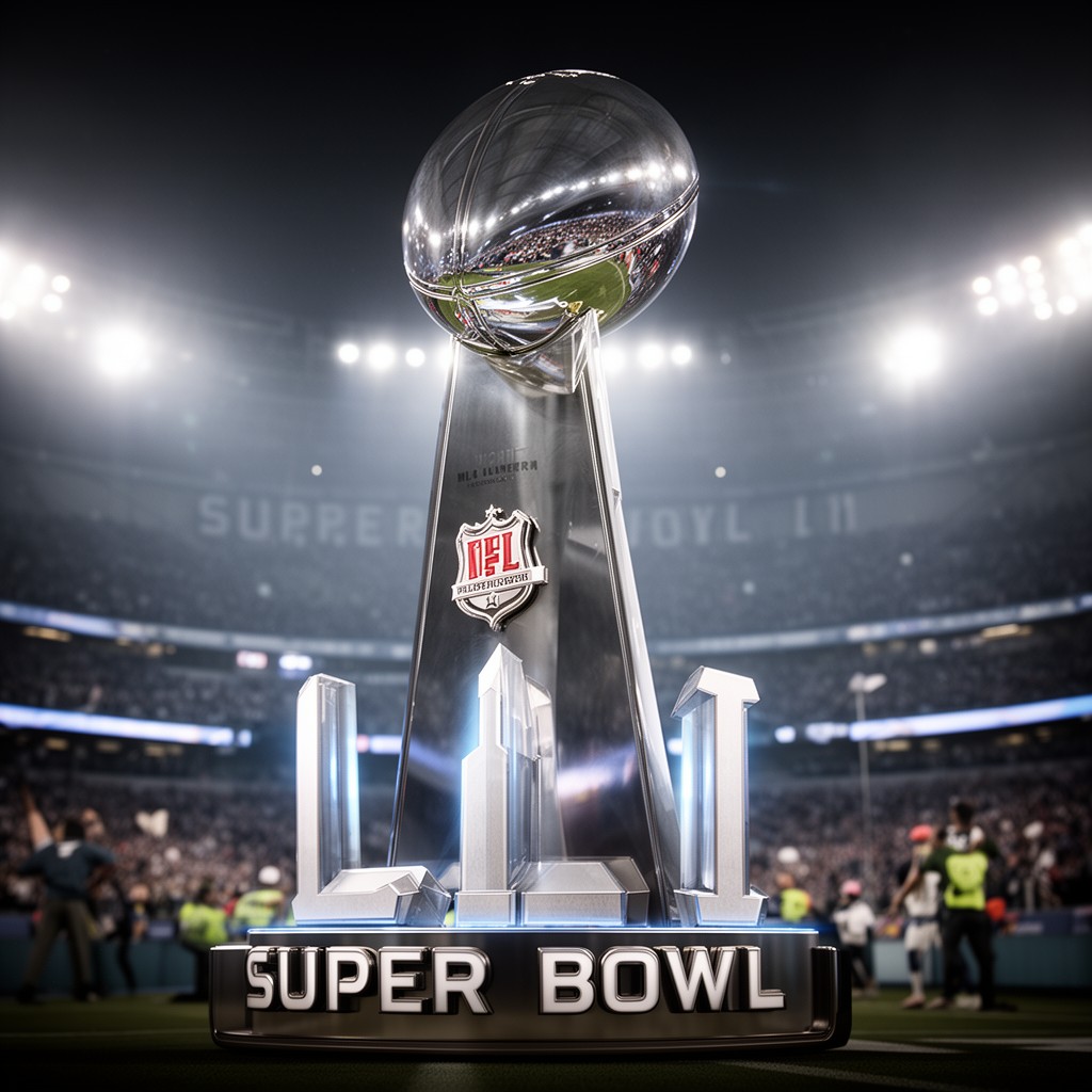 AI-generated illustration of Super Bowl LII