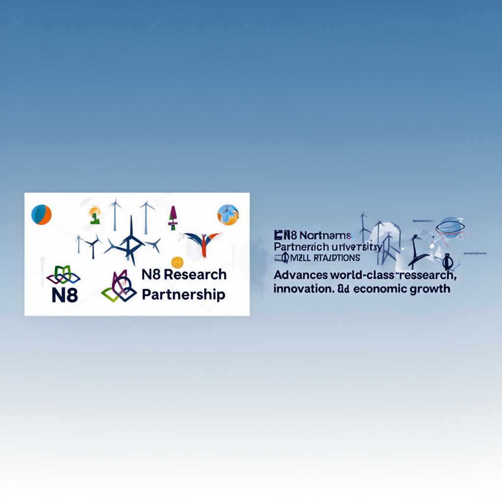 AI-generated illustration of N8 Research Partnership
