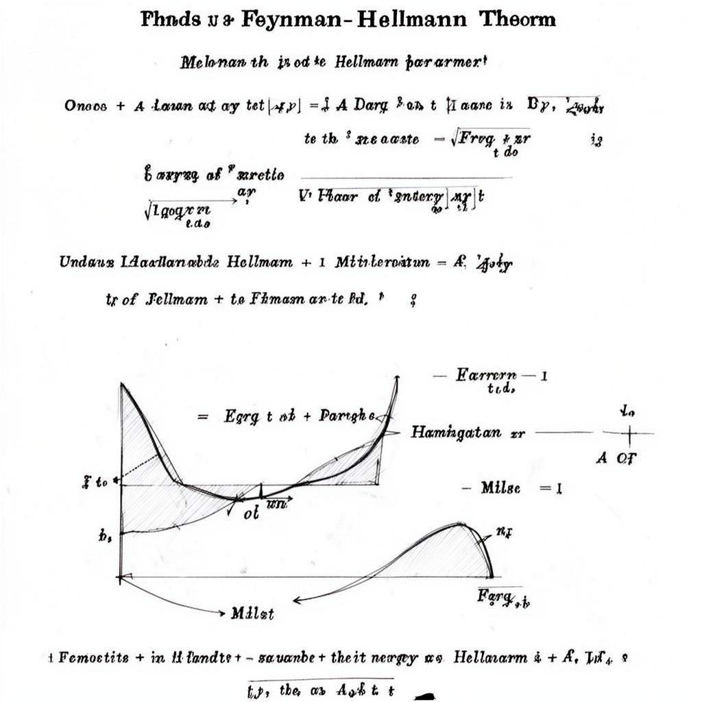 AI-generated illustration of Feynman–Hellmann theorem