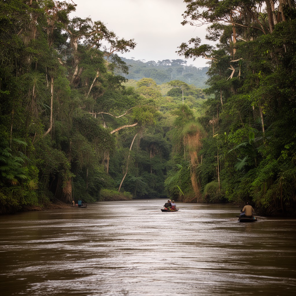 AI-generated illustration of Napo River
