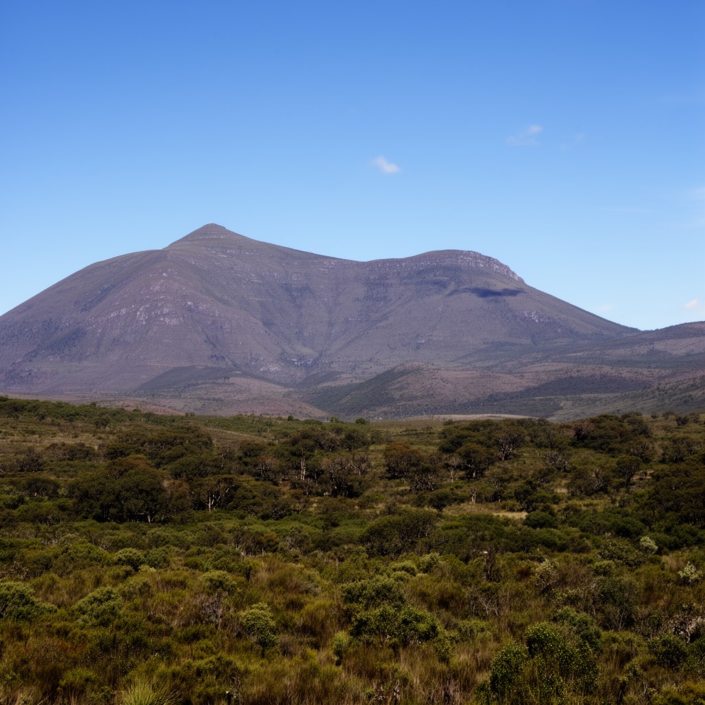 AI-generated illustration of Mount Nyangani