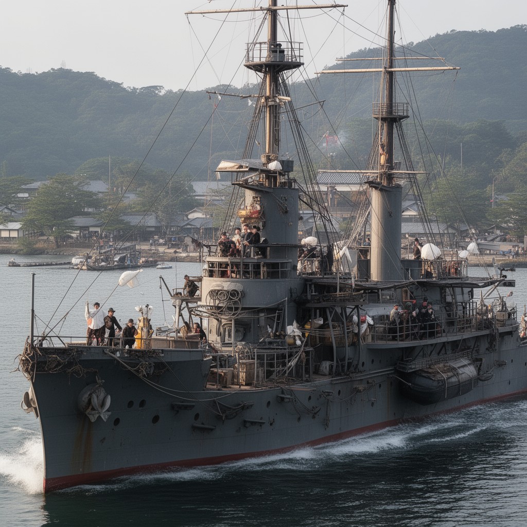 AI-generated illustration of Tokugawa shogunate navy