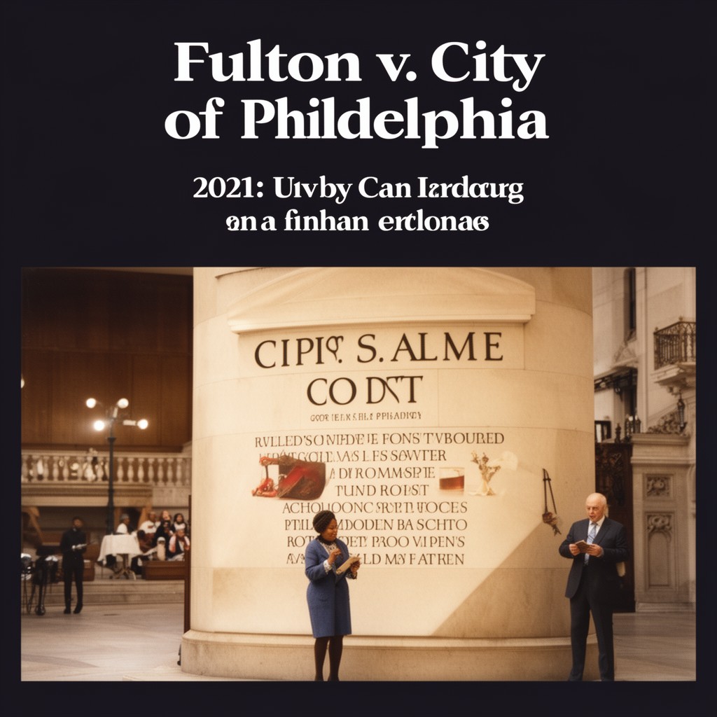 AI-generated illustration of Fulton v. City of Philadelphia