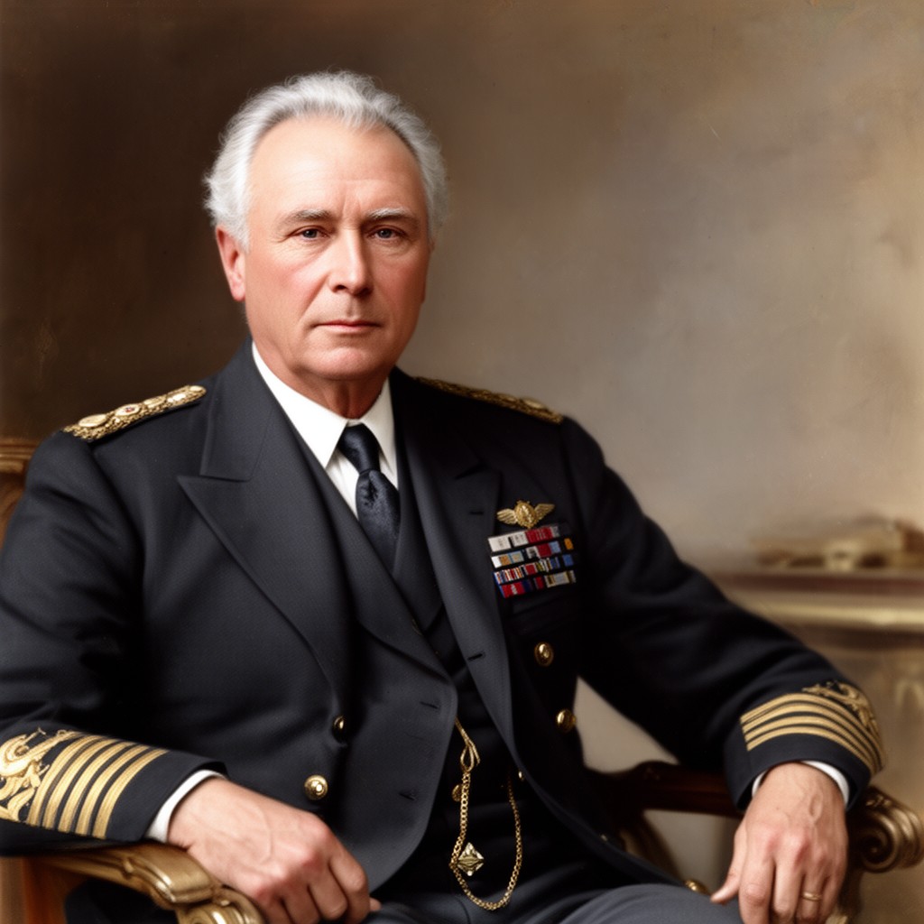 AI-generated illustration of George Dewey