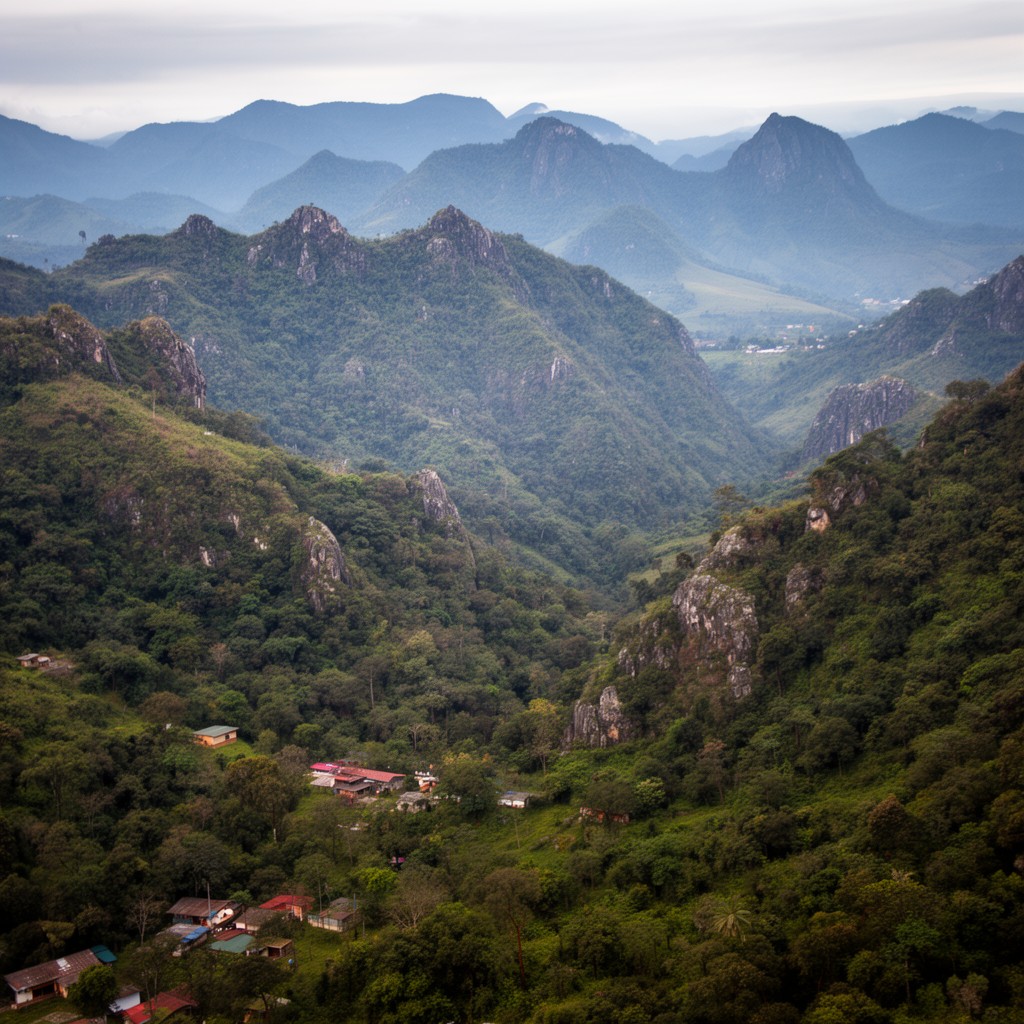 AI-generated illustration of Sierra Madre de Oaxaca region