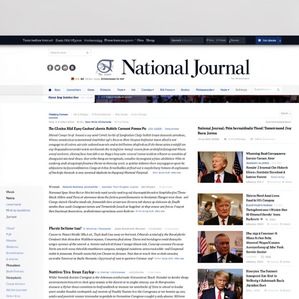 AI-generated illustration of National Journal