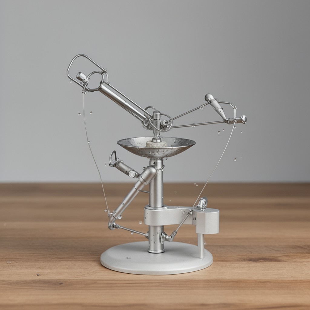 AI-generated illustration of Feynman sprinkler problem