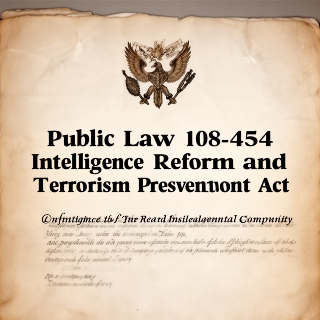 AI-generated illustration of Public Law 108-458
