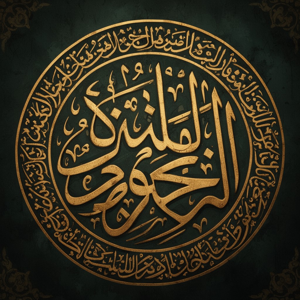 AI-generated illustration of Arabic calligraphy